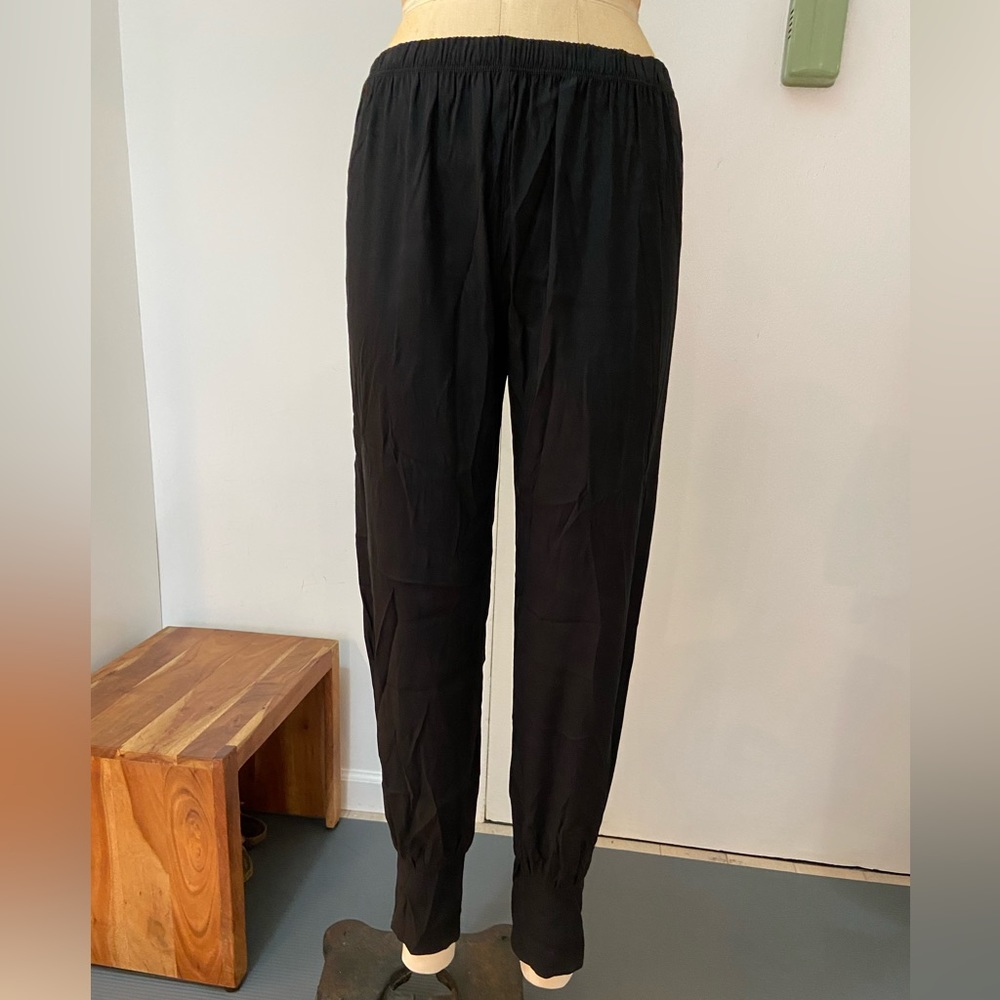 Alasdair, sz 2, black Silk jogger